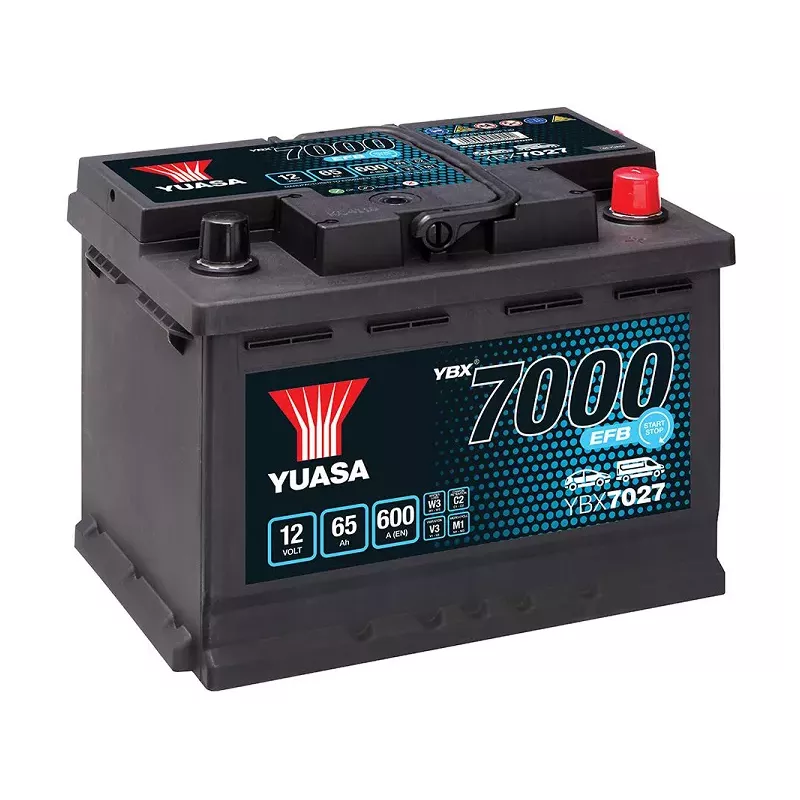 L2DEFB 12V 65AH 600A  EN YUASA EFB START-STOP  YBX7027 +D