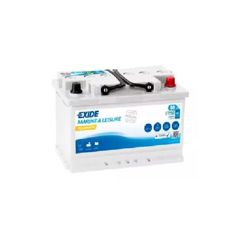 L3DPA BATTERIE MARINE LOISIRS EXIDE ET550 12V 80A/H 600A AVEC ENTRETIEN *51*