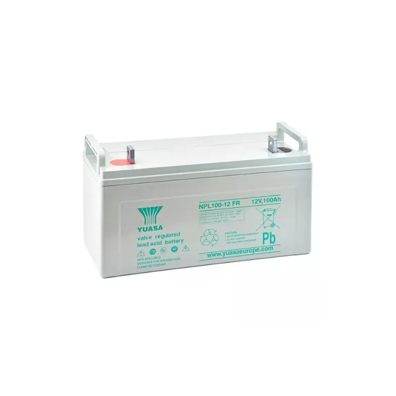 BATT.AGM YUASA NPL100-12 FR PB UL94/V0 *P24*