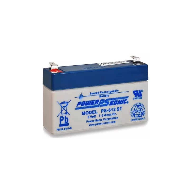 BATT AGM 6V 1.3 A PS612ST  POWER SONIC