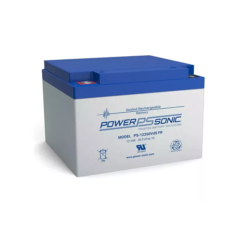 BATT AGM 12V 26A PS12260 V0  POWER SONIC T12