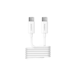 CABLE USB-C/ USB-C 1M 36W MAXI  CHARGE +SYNCHRO. 2-POWER BLANC