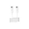 CABLE USB-C/ USB-C 1M 36W MAXI  CHARGE +SYNCHRO. 2-POWER BLANC