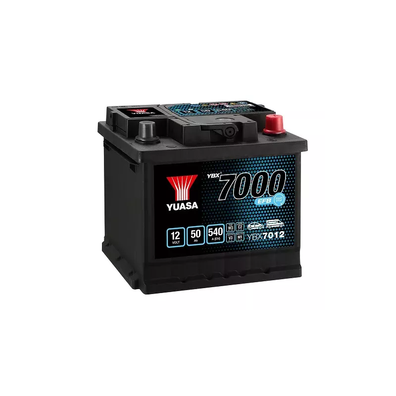 L1DEFB 12V 50AH 540A EN YUASA EFB START-STOP YBX7012 +D