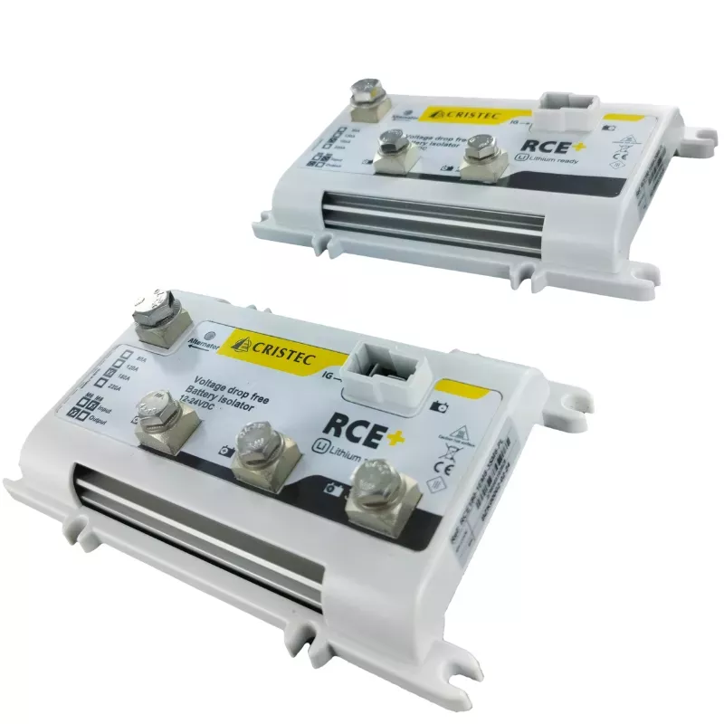 RCE180 REPARTITEUR CHARGE 12V ou 24V  180A 2 SORTIES M6 CRISTEC RCE+