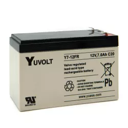 BATT.AGM YUVOLT Y7-12FR 12V 7A C20 UL94V0