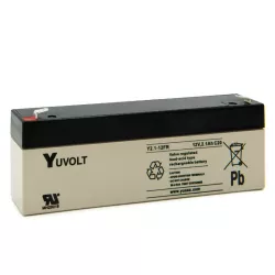 BATT.AGM YUVOLT Y2.1-12FR 12V 2.1A C20 UL94V0