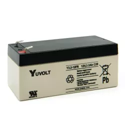 BATT.AGM YUVOLT Y3.2-12FR 12V 3A C20 UL94V0