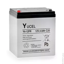 BATT.AGM YUVOLT Y4-12FR 12V 4A C20 UL94V0