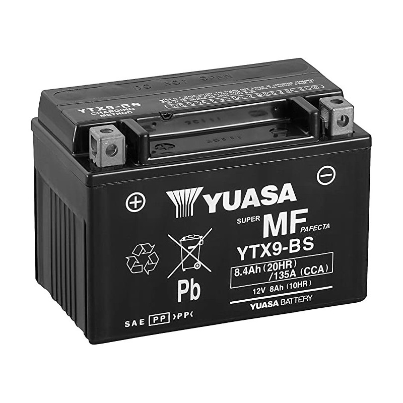 YTX9/ YTX9-BS YUASA MF WC 12V 8AH +G *5    "ACTIVEE EN USINE"