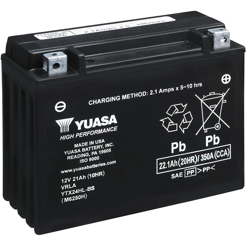 YTX24HL-BS YUASA 12V 21AH +D *1*