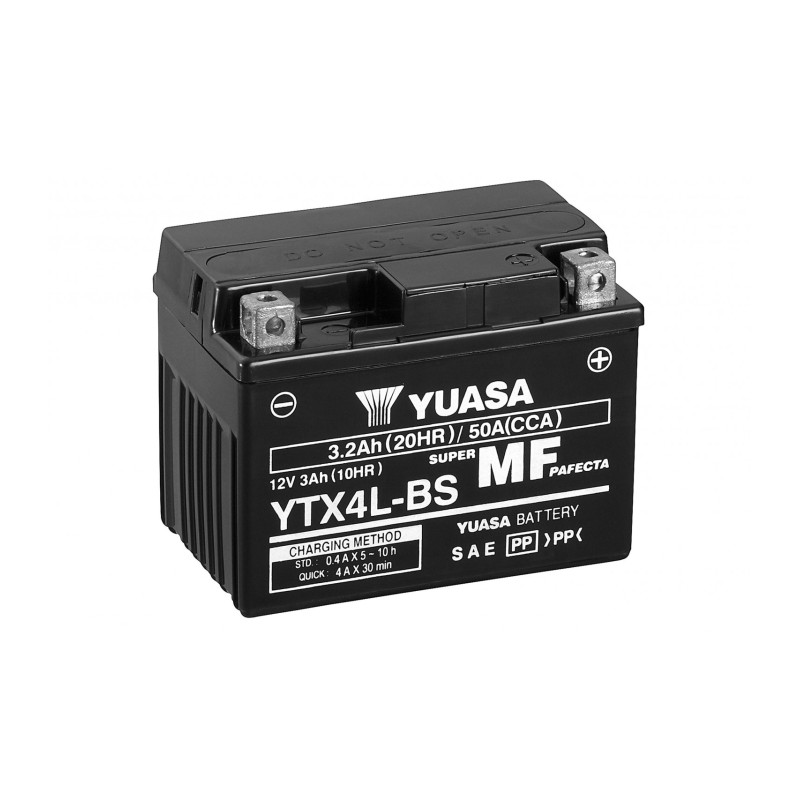 YTX4L/YTX4L-BS YUASA WC 12V 3AH +D *10*  "ACTIVEE EN USINE"