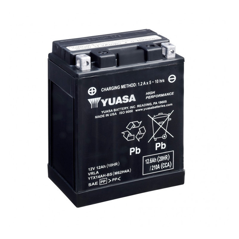 YTX14AH-BS YUASA 12V 12AH +G *1*