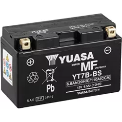 YT7B-BS YUASA  MF 12V 6.5AH +G *6*