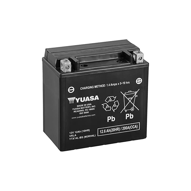 YTX14L-BS YUASA 12V 12AH +D *1*