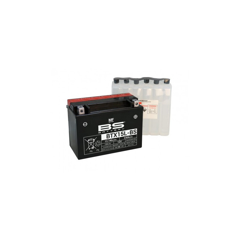 BTX15L-BS 12V 13AH +D 230A DEM *JUSQU'A EPUISEMENT DU STOCK*